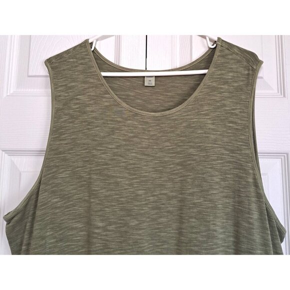 Old Navy Women's XXL Linden Green Sleeveless Midi Dress Ruffle Prairiecore - Picture 4 of 8